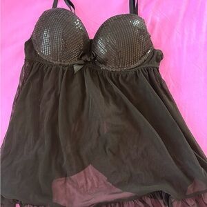 Sequin Babydoll Lingerie
